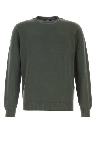 Fedeli Sage Green Cotton Sweater - Fedeli - Modalova