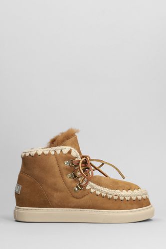 Snaker Lace-up Ankle Boots In Leather Color Suede - Mou - Modalova