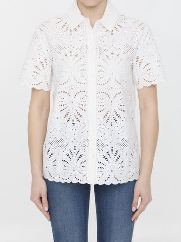 Self-portrait Sangallo Lace Shirt - self-portrait - Modalova