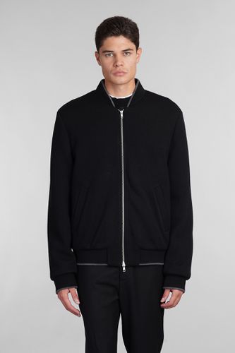 Mauro Grifoni Bomber In Black Wool - Mauro Grifoni - Modalova