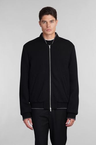 Mauro Grifoni Bomber In Black Wool - Mauro Grifoni - Modalova