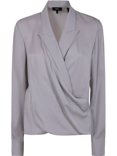 Theory Pk Lapel Wrap Bl. mod - Theory - Modalova