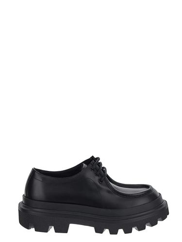 Brushed Calfskin Derby Shoes - Dolce & Gabbana - Modalova