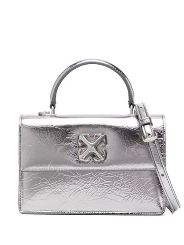 Metallic Effect Jitney 1.4 Handbag - Off-White - Modalova