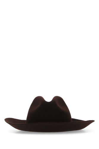 Golden Goose Brown Felt Fedora Hat - Golden Goose - Modalova