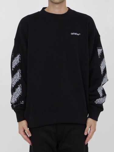 Off- Pixel Diag Skate Sweatshirt - Off-White - Modalova