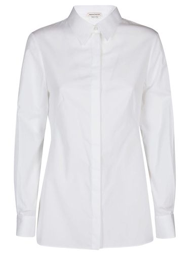 Back Eyelet Detailed Buttoned Shirt - Alexander McQueen - Modalova