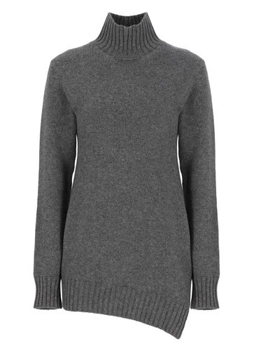 Asymmetric Bottom Knit Sweater - Jil Sander - Modalova