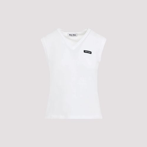 Miu Miu Cotton Top - Miu Miu - Modalova