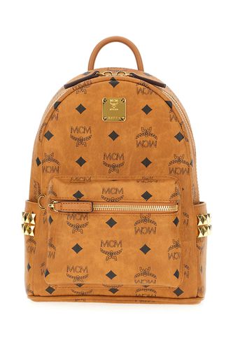 Printed Synthetic Leather Backpack - MCM - Modalova