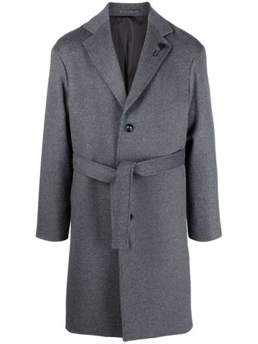 Lardini Medium Grey Wool Coat - Lardini - Modalova