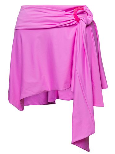 Pink Stretch Nylon Mini Skirt - The Attico - Modalova