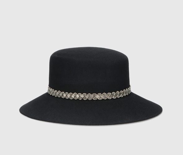 Kris Fine Wool Felt With Metal Sequins Hatband - Borsalino - Modalova