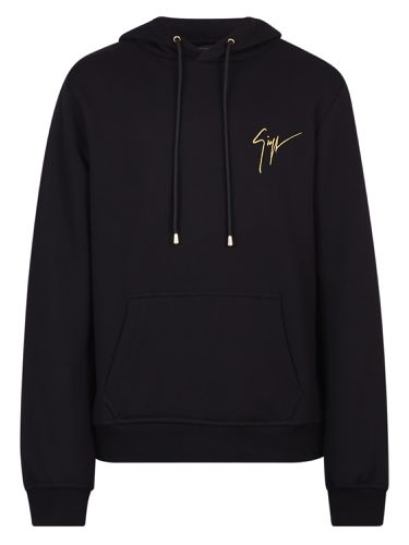 Logo Embroidery Cotton Hoodie - Giuseppe Zanotti - Modalova