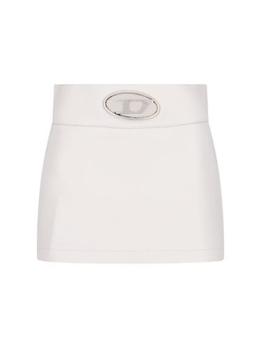 Diesel White L-dixy Mini Skirt - Diesel - Modalova