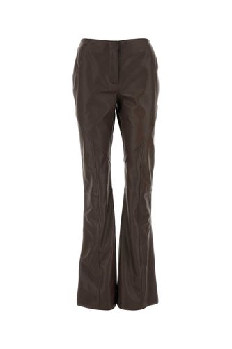 Chocolate Leather Pant - Alberta Ferretti - Modalova