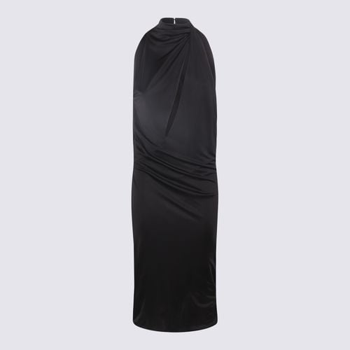 Versace Black Viscose Dress - Versace - Modalova