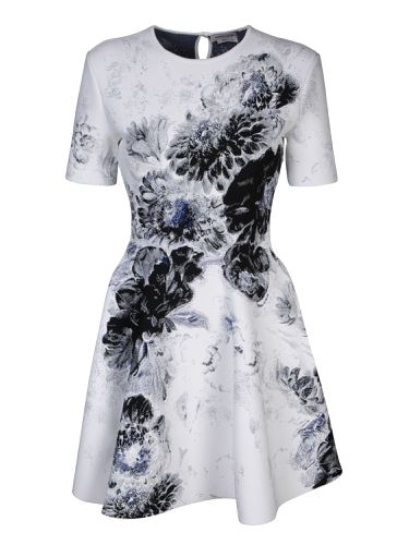 Chiaroscuro Jacquard Mini Dress - Alexander McQueen - Modalova