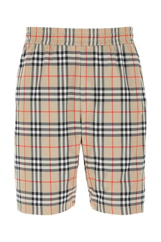 Embroidered Polyester Bermuda Shorts - Burberry - Modalova