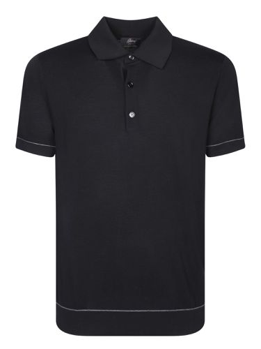 Brioni Sea Island Black Polo Shirt - Brioni - Modalova