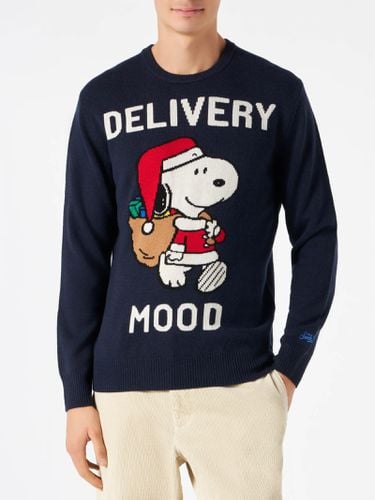 Man Navy Sweater With Snoopy Print Peanuts Special Edition - MC2 Saint Barth - Modalova