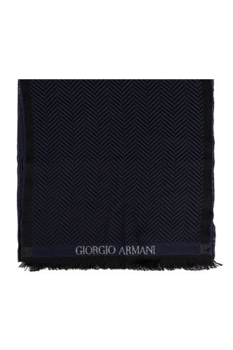 Herringbone Pattern Scarf - Giorgio Armani - Modalova