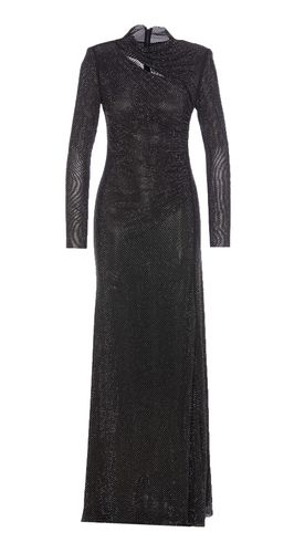 Rhinestone Mesh Maxi Dress - self-portrait - Modalova