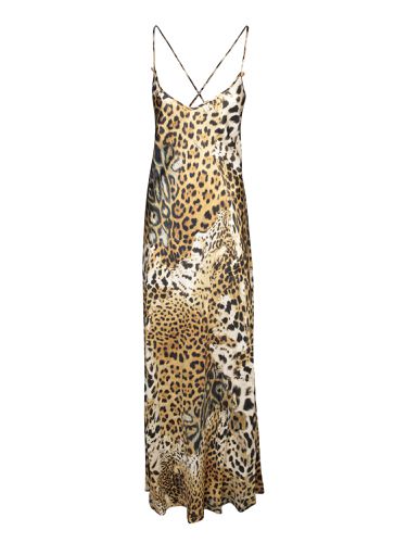 Jaguar Skin Print Dress - Roberto Cavalli - Modalova