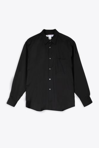 Mens Shirt Woven Black wool shirt with long sleeves - Comme des Garçons Shirt - Modalova