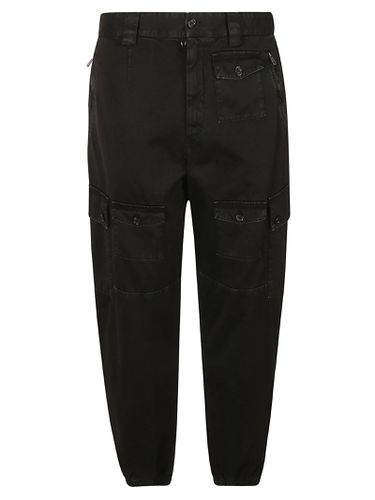 Wide Leg Cropped Cargo Pants - Dolce & Gabbana - Modalova