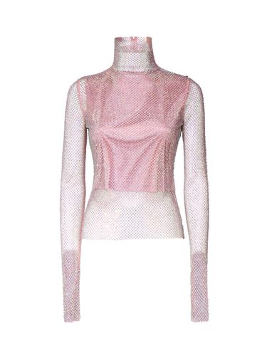 Valdai Transparent Perforated Sweater With Rhinestones - SportMax - Modalova