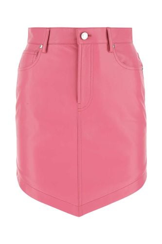 Dark Pink Leather Mini Skirt - Alexandre Vauthier - Modalova