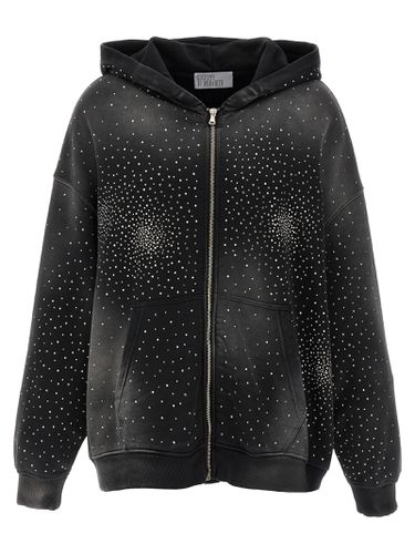 Washed Rhinestone Hoodie - Giuseppe di Morabito - Modalova