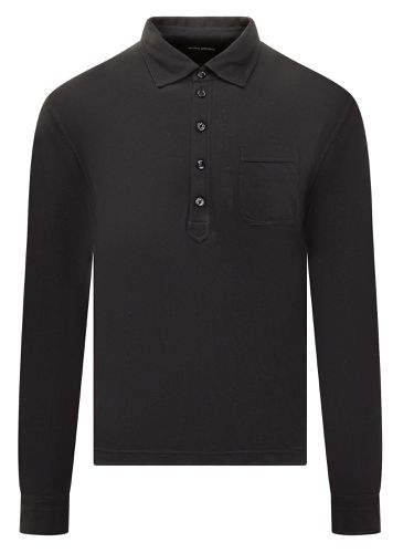 Polo Shirt In Cotton Blend Man - Tom Ford - Modalova