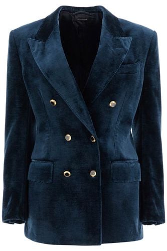 Wallis Velvet Double-breasted Jacket - Tom Ford - Modalova