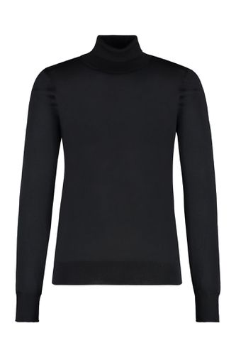 Wool Blend Turtleneck Sweater - Versace - Modalova
