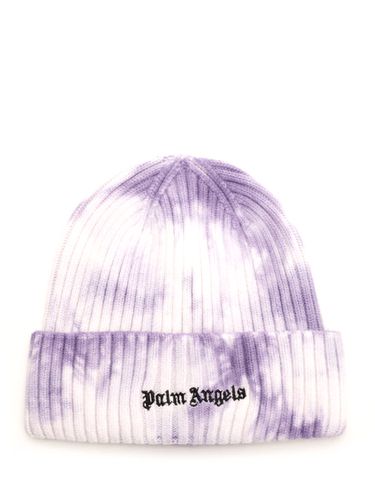 Tie Dye Beanie With Logo - Palm Angels - Modalova