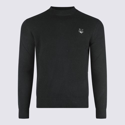 Maison Kitsuné Black Wool Knitwear - Maison Kitsuné - Modalova