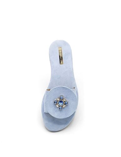 Olimpia Light Blue Jewel Sandals - Dea Sandals - Modalova