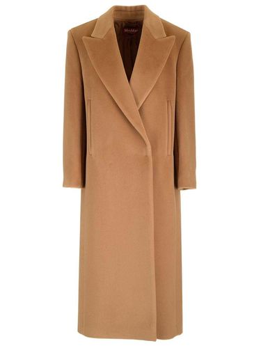 Double-breasted Long-sleeved Coat - Max Mara Studio - Modalova