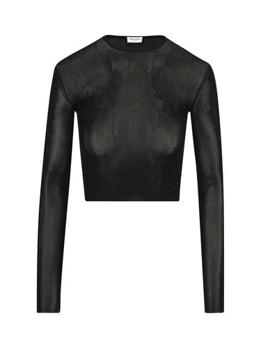 Ribbed-knit Cropped Top - Saint Laurent - Modalova