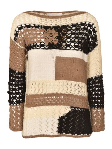 Crochet Knit Sweater - Saverio Palatella - Modalova