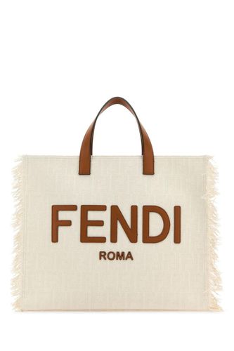 Embroidered Jacquard Shopping Bag - Fendi - Modalova