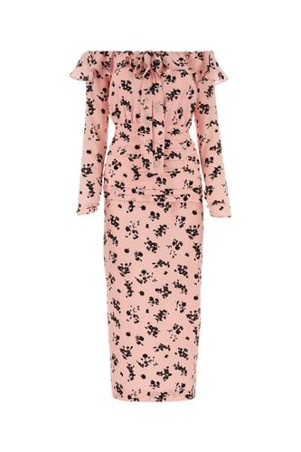 Alessandra Rich Printed Silk Dress - Alessandra Rich - Modalova