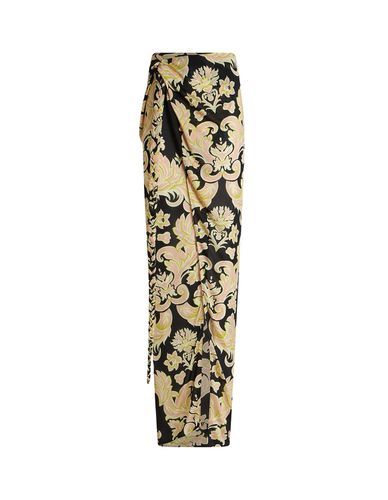 Printed Jersey Sarong Skirt - Etro - Modalova