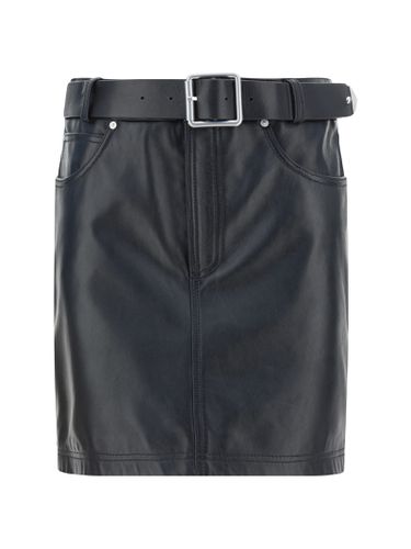 Pinko Leather Mini Skirt - Pinko - Modalova