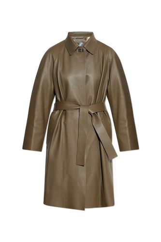 Fendi Leather Overcoat - Fendi - Modalova