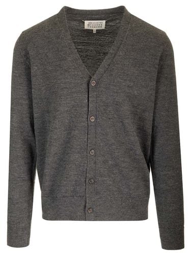 The Wool Knit V-neck Cardigan - Maison Margiela - Modalova