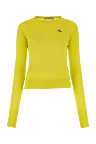 Fluo Yelloew Wool Blend Sweater - Vivienne Westwood - Modalova