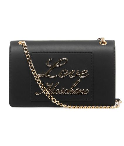 Logo Lettering Chain Linked Shoulder Bag - Love Moschino - Modalova